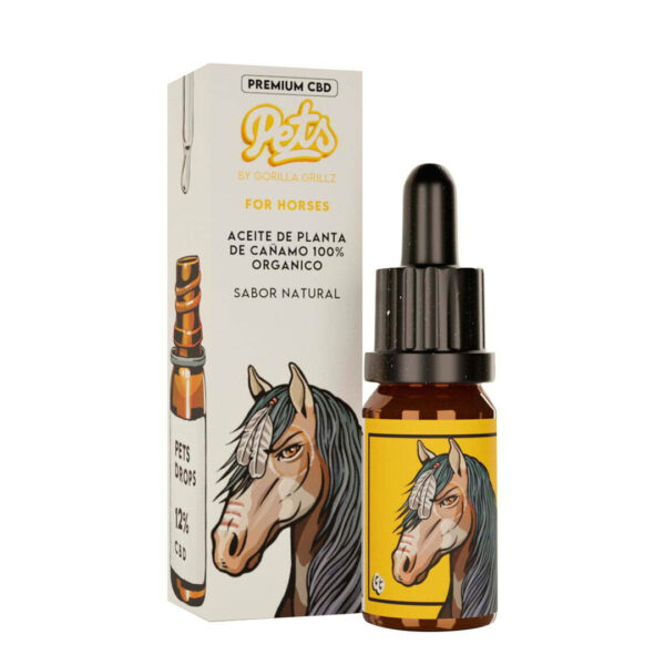 CBD Oil Gorilla Grillz Pets 12% Horse Natural - 10 ml.