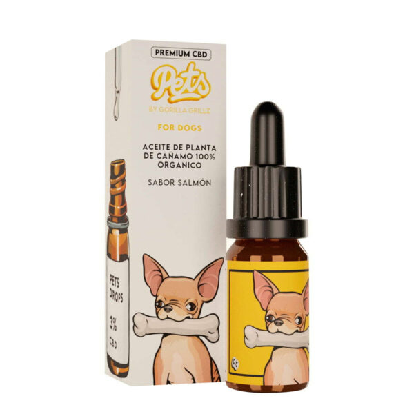 CBD Oil Gorilla Grillz Pets 3% Dogs Salmon - 10 ml.